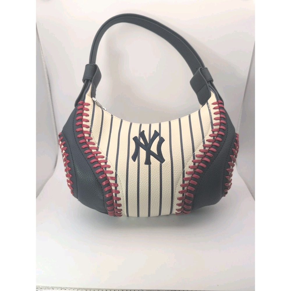 New York Yankees MLB Genuine Merchandise Baseball Stitch Hobo Shoulder Bag Purse